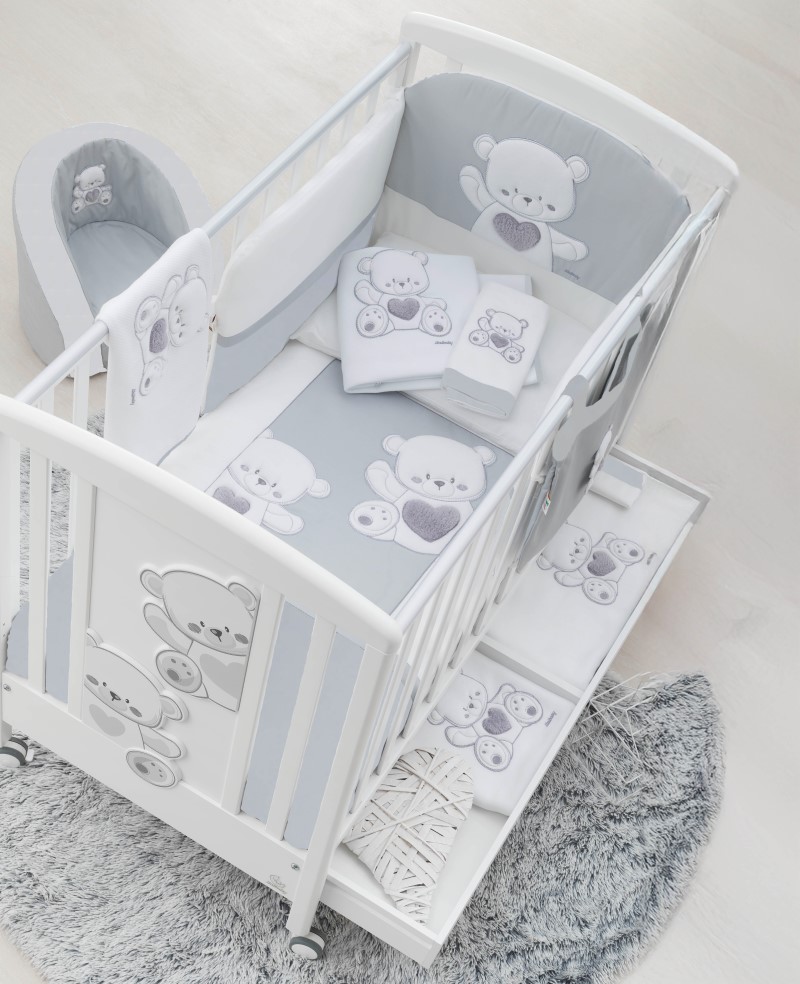Italbaby detská izba Jolie - šedá textilná sada
